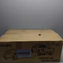 Nilight Headlight and Taillight Assembly Combo Compatible with 2009 2010 2011 2012 2013 2014 2015 2016 2017 2018 Dodge Ram for Quad Models Black Housing Amber Reflector with Dark Red Tail Light