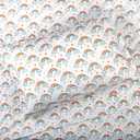 Kids Rule 4-Piece Multicolored Rainbow Sheet Set for Girls & Kids - 1 Full Flat Sheet, 1 Full Fitted Sheet & 2 Queen Pillowcases, Soft Brushed Microfiber Polyester Bed Sheet, Smooth & Durable