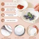 Appetizer Plates Set of 6, Small Ceramic White Dessert Plate, 5 Inch Small Plates Ceramic for Cake, Bread, Snack Sauce, Salad, Microwave and Dishwasher Safe (5 inch, 6 pack)