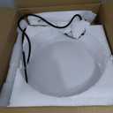 EFINEHOME Globe Pendant, Matte White Glass with Brass Finish, One Light Pendant Hanging Modern Light Fixture (25cm/ 10inch Lampshade)