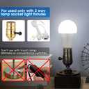 Briignite LED Light Bulbs, 3 Way LED Light Bulbs 50 100 150W Equivalent, Three Way A19 Light Bulbs E26 Medium Base, Daylight White 5000K, 500lm-1000lm-1500lm, 2Pack