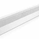 Baseboarders Basic Series 6 ft (72 in) Galvanized Steel Easy Slip-On Baseboard Heater Cover, Rust Resistant, White, for Hydronic Hot-Water Systems