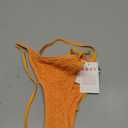 Roxy Womens Side Tie Bikini Bottoms  UPF 50+, Quick-Dry, Stretch Fabric, Swimsuit Cheeky Bottoms (Medium, Papaya)