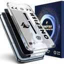 OneFish Screen Protector Privacy Glass for iPhone Air [6.5 Inch] Airbag Edge Protection,Anti Spy Private Tempered Film with Installation Frame, 9H Glass Scratch Resistant, Easy Installation, 2 Pack