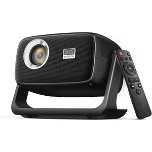 [Built in APP & Auto Focus] Native 1080P 4K Support Projector with Bluetooth 5.4 and Wifi 6 Portable Full HD, 180 Ceiling Rotation, Auto Keystone Real 560 ANSI Movie Projector for Bedroom, Outdoor
