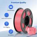 ANYCUBIC PLA Filament 1.75mm Bundle, 3D Printer Filament 1.75mm Dimensional, Black, White, Clear, Red, Blue, Pink, Tropical Turquoise, Peach Pink, Interstellar Violet, Spring Leaf, 10KG in Total