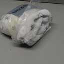 CHICHIC 48 Inch Large Christmas Tree Skirt White Tree Skirt Xmas Faux Fur Tree Skirts Christmas Decorations for Holiday Tree Ornaments Christmas Party Home Decorations with Sequin Silver Snowflakes