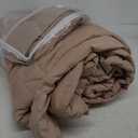 CozyLux Queen Comforter Set Khaki - Bed in a Bag Queen Size 7 Pieces, Luxury Soft Bed Set for All Seasons, Bedding Set with Down Alternative Comforter, Sheets, Pillowcases & Shams