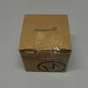 Minetom Christmas Tree Ribbon String Lights - 33ft 100 LED Battery Powered Fairy Lights with Timer (Silver Ribbon + Warm White LED)