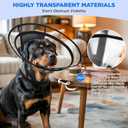 BONTHEE Clear Dog Cone CollarExtra-Long Recovery E-Collar for Dogs, Transparent Adjustable Dog Cones Alternative for Small Large Medium Size Dogs,Protective Neck Brace with Soft Edges-XL