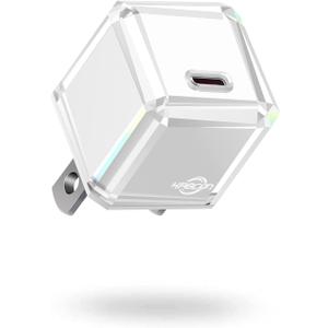 2 x USB C Charger Block 20W for iPhone 16/16 Pro/16 Pro Max/16 Plus/16e 15/15 Plus/15 Pro/15 Pro Max/14/14 Pro/14 Pro Max/13/13 Mini/13 Pro/13 Pro Max, PD 3.0 Compact Fast Charging, No Cord/White