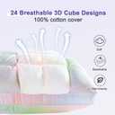 YOUR MOON Soft Pillows for Sleeping, Support Bed Pillows, Fluffy Down Alternative Pillow, Luxury Hotel Gel Pillows for Side Sleeping Queen Size (Rainbow)