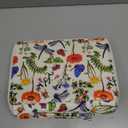 Lbxgap Colored Pencil Case- 200 Individual Slots Pencil Holder Pen Bag Large Capacity Pencil Organizer with Handle Strap Handy Colored Pencil Box with Printing Pattern (White)