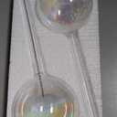 Large 2 Pcs Iridescent Self Watering Globes, Glass Rainbow Plant Watering Globes, Self Watering Planter Insert, Automatic Plant Waterer Indoor, Plant Watering Devices, Plant Water Globe, Watering Bulb