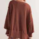 TERIVEEK Graphic Horse Sweatshirt Women Oversized Crewneck Vintage Aesthetic Shirts Tops Y2k Drop Shoulder Pullover Sweater Brown (Brown, S)