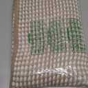 Waffle Runner Rug Bathroom, Long Boho Bathroom Rugs Non Slip Washable Super Absorbent Quick Dry Farmhouse Bath Decor, 60"x24" Khaki and White