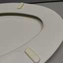 Bemis 1500EC Durable Wood Toilet Seat with Easy Clean Hinges, Made in USA, Elongated, Biscuit