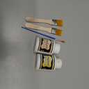 Gilding Adhesive Set, TUFINEIN 3.53oz/100ml Water Based Adhesive and Varnish, Gold Leaf and Champagne Gold Foil Gilding Kit, Furniture & Crafts Decoration, Art Painting, DIY Decorative Painting