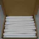 Treela 36 Pieces Flameless Taper Candles 11 Inch Flickering Faux LED Battery Operated Electric Fake Candles for Christmas Halloween Birthday Wedding Party Supplies(White)