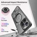 FUNMIKO for iPhone 14 Pro Max Case Military-Grade Protection & Wireless Charging - Trendy Pattern Design for Women Girls, Non-Slip Matte Phone Cover with Shockproof Corners - Swimming Sea Turtle