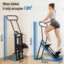 HXD-ERGO Stair Stepper for Home, New Version 6 Adjustable Resistance Vertical Climber Cardio Exercise Machine, Folding Stair Climber for Full Body Workout with Adjustable Handlebar