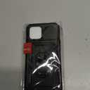 Janmitta Case for iPhone 12 Pro Max Phone Cover Built in Slide Camera Lens Cover+Screen Protector, Heavy Duty Shockproof Full Body Phone Case with Finger Ring Holder Kick stand, Black