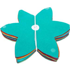 FAVOMOTO 7pc Hawaiian Theme Party Paper Pull Flags Colorful Decorative Ceiling Pendant for Luau Birthday and Celebrations Photo Backdrop and Room Decor