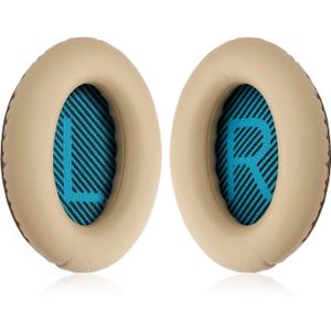 Ear Pads for Bose QC25/QC35 II/QC35/QC15/AE2 AE2i AE2w Headphones Replacement Earpads Cushions for Bose Quietcomfort 35/Quiet Comfort 25/SoundTrue and SoundLink(AroundEar) (Khaki)