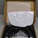 OurWarm 8.2FT & 6FT Balloon Arch Stand Kit, Black Half Arch Balloon Stand with Base for Floor, Free Bending Top Balloon Column Kit for Wedding Birthday Baby Shower Graduation Party Decorations