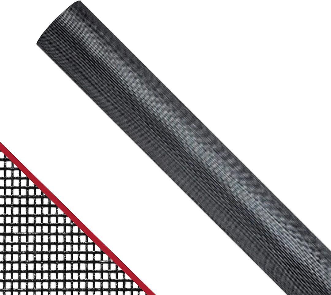ADFORS Extra Strength Screen, 36 Inches x 100 Feet Roll - Heavy-Duty Replacement Screen for Windows and Doors - Charcoal