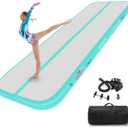 Estgora Gymnastics Mat for Tumbling Tumble Track, Thick Inflatable Gymnastic Training Equipment For kids At Home Gym Cheerleading with Electric Pump, 13ft × 3.3ft × 4inch