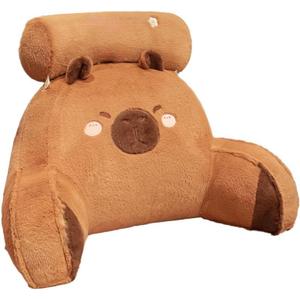 Capybara Backrest Cushion Relieves Sitting Fatigue Ideal for Dorm Rooms, Homes, and Offices