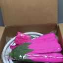 Mverse Giant Flower with Heavy Duty Iron Base Stand, Aluminum Pipe Stems | Large Artificial Poppy Paper Flowers Decorations for Outdoor Wedding, Party, Home Dcor (Beige)