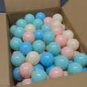 LANGXUN 50 100 200 Soft Plastic Ball Pit Balls for Kids, Gift for Baby Toddler Birthday Christmas, Ball Pit Play Tent, Baby Kiddie Pool Water Toys, Party Decoration