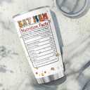 Cat Mom Nutrition Facts, Tumbler 20 Oz With Lid And Straw, Tumblers For Funny Mama Cups Best Day Coffee Mother Ever Women Mothers Handle Insulated, Mom Gifts