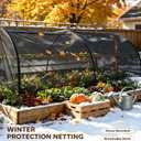 e.share 70% Sun Shade Cloth, Frost Guard & Windbreak Garden Net, 20x30 FT