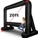 OUTTOY 20 Feet Inflatable Movie Screens Blow Up Mega Movie Screens, Inflatable Theater Projector Screen Outdoor with Quiet Blower and Carry Bag - Supports Front and Rear Projection