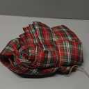 Frienda 2 Pcs Christmas Checkered Tablecloth Red Green Buffalo Plaid Table Cover Polyester Holiday Tablecloth Rectangle Table Cloth for Christmas Dining Kitchen Party Picnic Supplies(60 x 120 Inch)