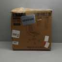 Home Office Chair No Arms with Wheels, Adjustable Height Small Desk Chair, PU Leather Mid Back 360 Swivel Computer Chair, Armless Modern Walnut Chair for Office, Reading Meeting Room(Black) (MCM Style)