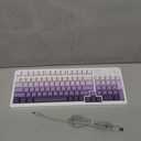 AULA S99 Wireless Keyboard, Tri-Mode Bluetooth/2.4GHz/USB-C Cute Creamy Gaming Keyboard with Number Pad RGB Backlit, Media Knob Custom Computer Keyboards for MAC Xbox PC Gamer - Gradient Purple