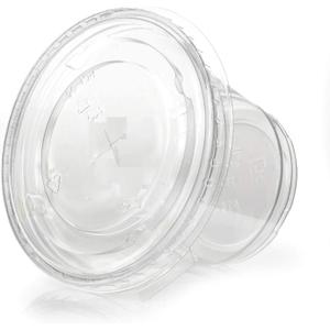 Abena Lids, X-Slot, for Cold Cups, 3" Diameter, Clear, PET (Fits Cold Cups #131645, 131646) - 1250 Count