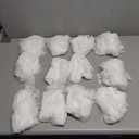 15.75" Wide 3 Yard White Eyelash Lace Fabric Lace Ribbon with Floral Pattern for Wedding, Sewing, DIY Crafting, Home Decor (White)