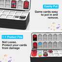iPLYGAM Switch Game Case Holder for Nintendo Switch 2/OLED/Lite with 96 Cartridge Slots and 160 Micro SD Card Storage, Portable Game Protective Organizer Traveler Gift Accessories