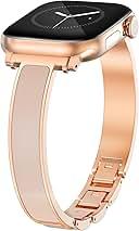 WINGLE Slim Watch Bands for Apple Watch Band Women 6 Inch Series 11 10 SE 3/2/1 Jewelry Dressy Bracelet Thin Metal Strap Designer Luxury Bangle for iWatch 9/8/7/6/5/4/3/2/1