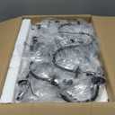 Bestier Black Finish Elegent Crystal Candle Candelabra Chandelier 6 Light Lighting Fixture LED Pendant Ceiling Light Dia 26 in x H 26 in