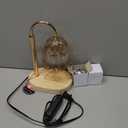 Candle Warmer Lamp Adjustable Timer - Electric Flower Glass Candles Warmers Adjustable Height Dimmable Vintage Base Modern Wax Candles Top Warmers for Small Jar Scented Wax Melts