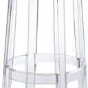 Modway Casper Modern Acrylic Counter Bar Stool in Clear - Fully Assembled