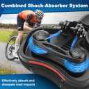 Topcrown Bike Seat, Comfort Wide Bicycle Seat for Men Women, Waterproof Bike Saddle with Dual Shock-Absorbing Balls & Memory Foam Cushion Fit for Mountain, Road, Stationary, Exercise Bike