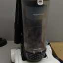 Amazon Basics Upright Bagless Vacuum Cleaner for Carpet and Hard Floors, With Crevice and Upholstery Tools, Detachable Handle, Lightweight (8.4 lbs), 1.7L Dust Cup, 720W, 25ft Cord, Black/White