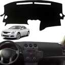Dashboard Dash Board Cover Mat Pad Carpet Non-Slip Custom Compatible with Nissan Altima 2007-2012 Protector Sunshield (Black Trim)